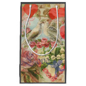 Tortelduifjes  Antiek Hart Klein Cadeauzakje (Voorkant)