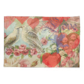 Tortelduifjes  Antiek Hart Kussensloop (Achterkant)