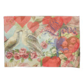 Tortelduifjes  Antiek Hart Kussensloop (Voorkant)