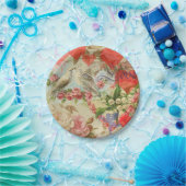 Tortelduifjes  Antiek Hart Papieren Bordje (Feest)