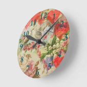 Tortelduifjes Antiek Hart Ronde Klok (Hoek)