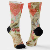 Tortelduifjes Antiek Hart Sokken (Gebogen)