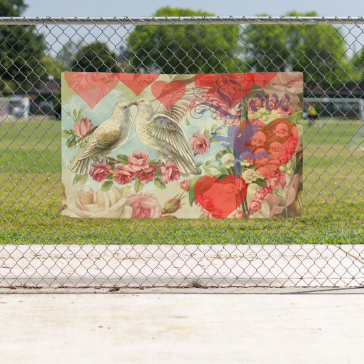 Tortelduifjes  Antiek Hart Spandoek (Insitu)