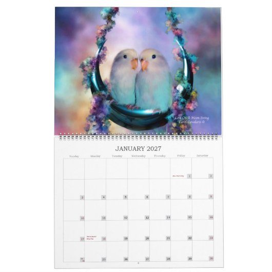Tortelduifjes art. Agenda 2012 Kalender (Jan 2027)