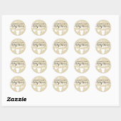 Tortelduifjes Baby shower Sticker (Vel)