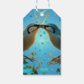 Tortelduifjes ballon cadeaulabel (Achterkant)