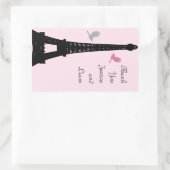 Tortelduifjes Bedankt Sticker (roze) (Tas)