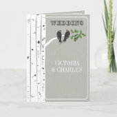  Tortelduifjes Bird Cage Wedding Invitation (Voorkant)
