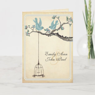  Tortelduifjes Bird Cage Wedding Invitation
