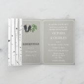  Tortelduifjes Bird Cage Wedding Invitation (Binnen)