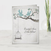  Tortelduifjes BirdCage Wedding Invitations (Voorkant)