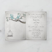  Tortelduifjes BirdCage Wedding Invitations (Binnen)