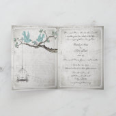  Tortelduifjes BirdCage Wedding Invitations (Binnen)