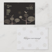 Tortelduifjes Black Chubby Visitekaartje (Voorkant / Achterkant)