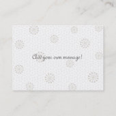 Tortelduifjes Black Chubby Visitekaartje (Achterkant)