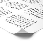 Tortelduifjes blauw poster (Hoek)