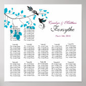 Tortelduifjes blauw poster (Voorkant)