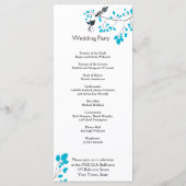 Tortelduifjes blauw programmakaart (Achterkant)