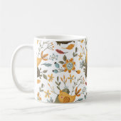 Tortelduifjes Bloemen Bohemien Patroon Koffiemok (Links)