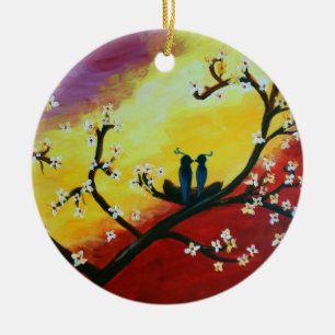 Tortelduifjes Blossom Tree Ornament