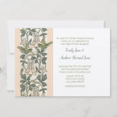 Tortelduifjes Blush roze honingSlijpsel Kaart (Voorkant)