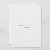 Tortelduifjes Branches Green Hues Wedding Invite Kaart (Achterkant)