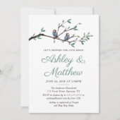 Tortelduifjes Bridal Shower Invitation Kaart (Voorkant)