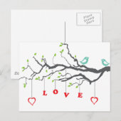 Tortelduifjes Briefkaart (Voorkant / Achterkant)