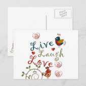 Tortelduifjes Briefkaart (Voorkant / Achterkant)