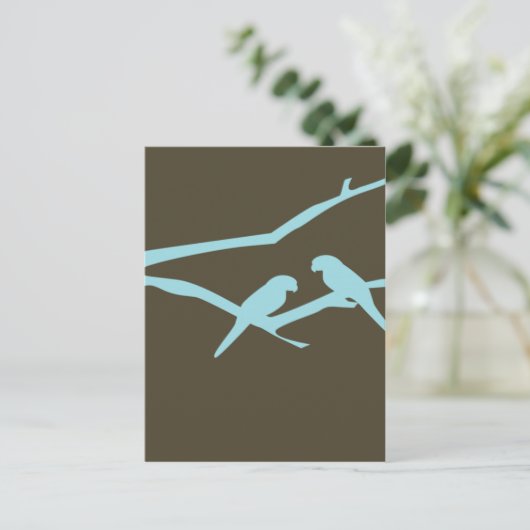 Tortelduifjes Briefkaart (Staand voorkant)