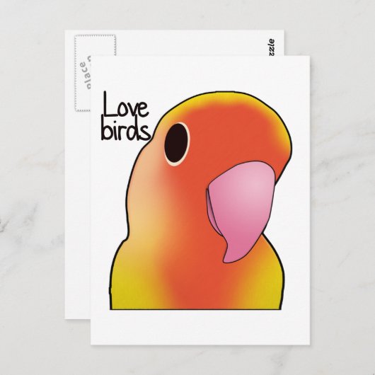 Tortelduifjes Briefkaart (Voorkant / Achterkant)