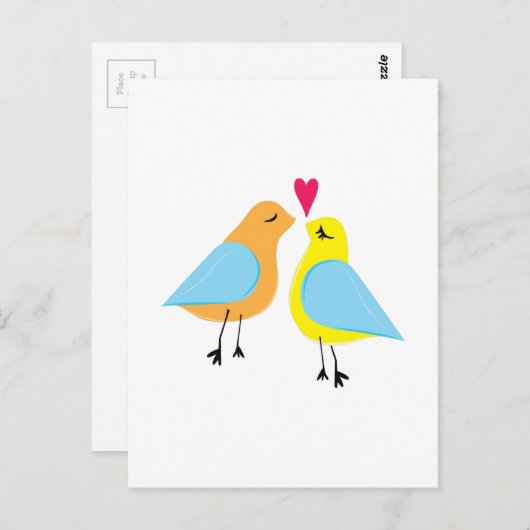 Tortelduifjes Briefkaart (Voorkant / Achterkant)