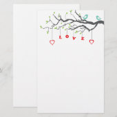 Tortelduifjes Briefpapier (Voorkant / Achterkant)