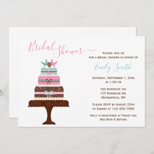 Tortelduifjes bruiloft | Aangepast Vrijgezellenfee Kaart (Voorkant / Achterkant)