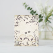 Tortelduifjes bruiloft (blanco) (Staand voorkant)