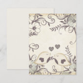 Tortelduifjes bruiloft (blanco) (Voorkant / Achterkant)