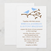 Tortelduifjes bruiloft kaart (Voorkant / Achterkant)