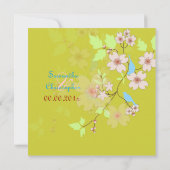 Tortelduifjes bruiloft kaart (Achterkant)