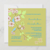 Tortelduifjes bruiloft kaart (Voorkant)