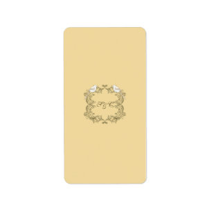 Tortelduifjes Bruin/Tan Wedding Snoep Wrapper Etiket