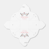 Tortelduifjes Cartoon Roze Lovevogels Vrijgezellen Bedankdoosjes (Uitgevouwen)