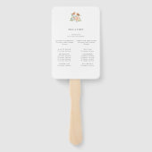 Tortelduifjes Ceremonie Programma Hand Fan Handwaaier (Achterkant)