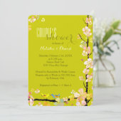 Tortelduifjes Chartreuse Bloemendouche voor koppel Kaart (Staand voorkant)