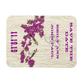  Tortelduifjes Cherry Blossom Save the Date Magneet (Horizontaal)