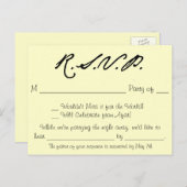 Tortelduifjes Collectie RSVP-kaart Uitnodiging Briefkaart (Voorkant / Achterkant)