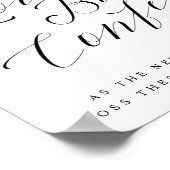 Tortelduifjes Confetti Seeds Calligrafie Weddensch Poster (Hoek)