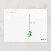 Tortelduifjes Dank u Briefkaart (Achterkant)