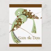 Tortelduifjes, datum opslaan aankondigingskaart (Voorkant)