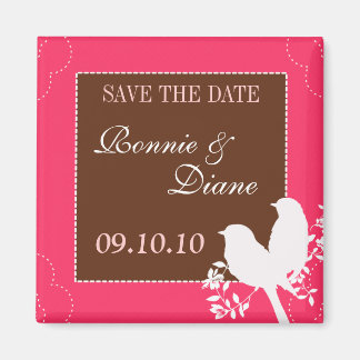 Tortelduifjes De datum opslaan Magneet