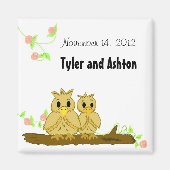 Tortelduifjes De datum opslaan Magneet (Voorkant)